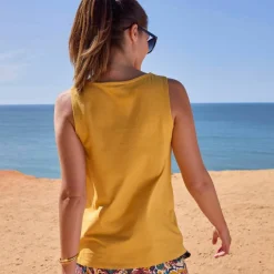 Débardeur macramé, coton-viscose