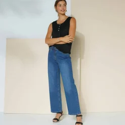 Débardeur à plastron macramé