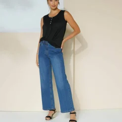 Débardeur à plastron macramé