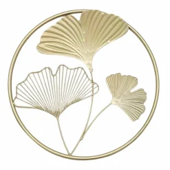 Déco ginko en métal