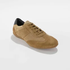 Derbies cuir à lacets détails perforés