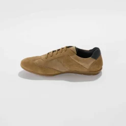 Derbies cuir à lacets détails perforés