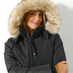 Doudoune à capuche imperméable, doublée polaire sherpa
