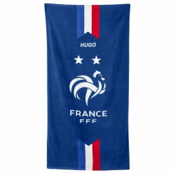 Drap de bain enfant FFF® personnalisable, éponge et velours coton - 320g/m2