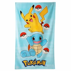 Drap de bain enfant Pokemon®, éponge et velours coton - 320g/m2