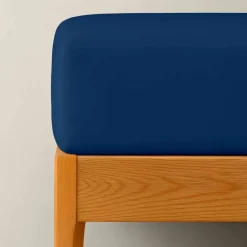 Drap-housse irrétrécissable uni coton