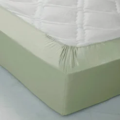 Drap-housse uni coton bonnet 32 cm