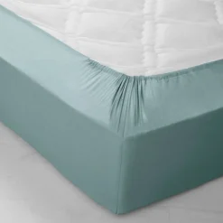 Drap-housse uni coton bonnet 32 cm