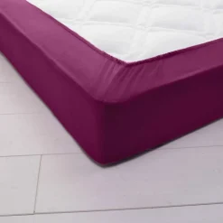 Drap-housse uni flanelle 130g/m² - bonnet 32 cm