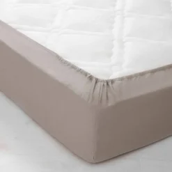 Drap-housse uni flanelle 130g/m² - bonnet 32 cm