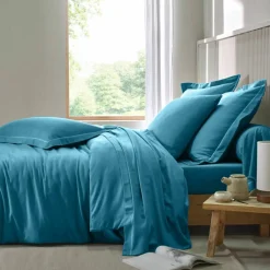 Drap-housse uni flanelle 130g/m² - bonnet 32 cm