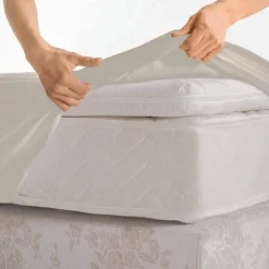 Drap-housse uni percale 72 fils/cm² - bonnet 40 cm