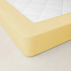 Drap-housse uni percale 72 fils/cm² - bonnet 40 cm