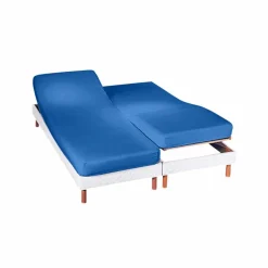 Drap-housse uni sommier articulé jersey 130g/m² - bonnet 27 cm
