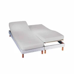 Drap-housse uni sommier articulé jersey 130g/m² - bonnet 27 cm