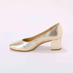 Escarpins bout arrondi cuir lisse
