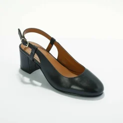 Escarpins slingback en cuir certifié LWG