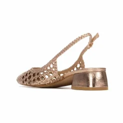 Escarpins slingback tressés