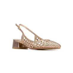 Escarpins slingback tressés