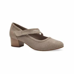 Escarpin texturé à petit talon