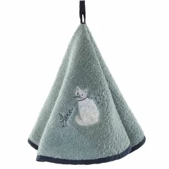 Essuie-mains éponge brodé chats - lot de 2
