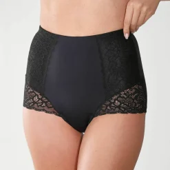 Gaine affinante plastron dentelle - maintien
