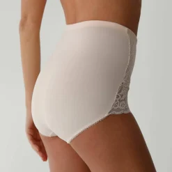 Gaine affinante plastron dentelle - maintien