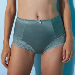 Gainette maille satinée et dentelle Avila - lot de 2