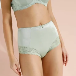 Gainette maille satinée et dentelle Avila - lot de 2