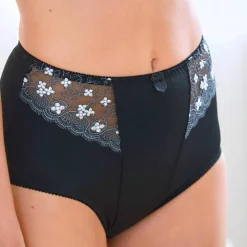 Gainette microfibre tulle brodé Caminata