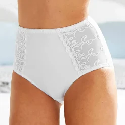 Gainette ventre plat microfibre tulle brodé Sienne - lot de 2