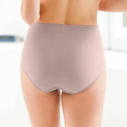 Gainette ventre plat microfibre tulle brodé Sienne - lot de 2
