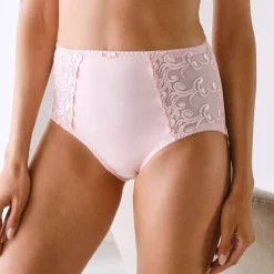 Gainette ventre plat microfibre tulle brodé Sienne - lot de 2