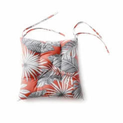 Galette de chaise imprimé tropical - lot de 2