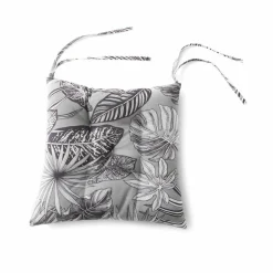 Galette de chaise imprimé tropical - lot de 2