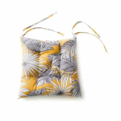 Galette de chaise imprimé tropical - lot de 2
