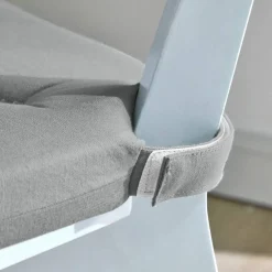 Galette de chaise unie carrée coton - lot de 2