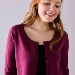 Gilet boléro boutonné, toucher doux