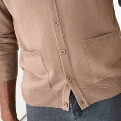 Gilet boutonné manches longues