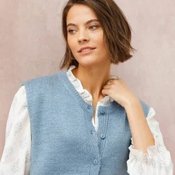 Gilet boutonné sans manches