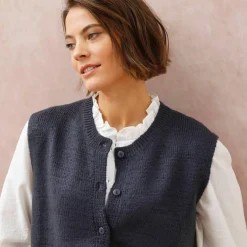 Gilet boutonné sans manches