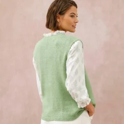 Gilet boutonné sans manches