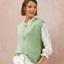 Gilet boutonné sans manches
