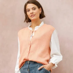 Gilet boutonné sans manches