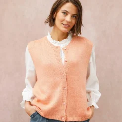 Gilet boutonné sans manches
