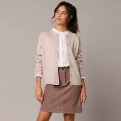 Gilet boutons fantaisie, toucher doux