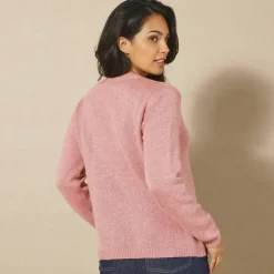 Gilet boutons fantaisie, toucher doux