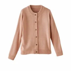 Gilet col rond, manches longues