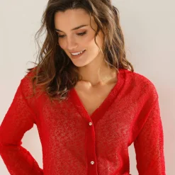 Gilet en maille fantaisie