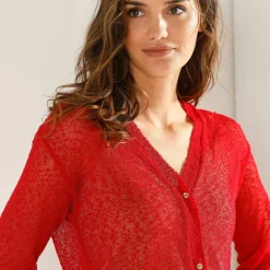 Gilet en maille fantaisie